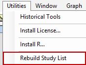 Tips for Getting Started: In ARM, go to Utilities and then Rebuild Study List if the ARM Study List (File - Open - Study from List) does not include all existing ARM studies on your PC.