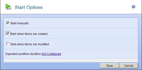 3. Then click the Settings button again followed by Start Options and select your preferred options.