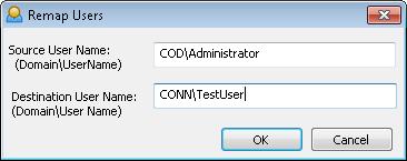 Figure 88: The section to migrate permissions and map users is enabled.