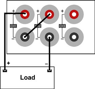 Figure 9 - Series Mode Wiring Diagram 3. Power on the unit and verify that the outputs are disabled (On/Off button is not illuminated). 4.