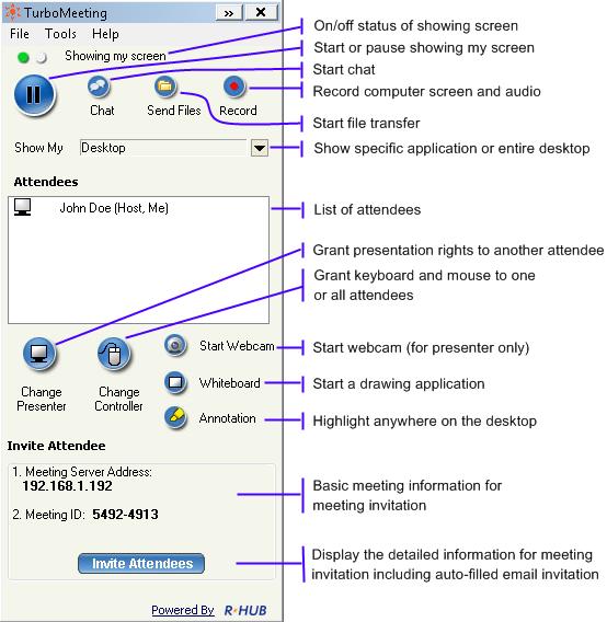 Click on the Host an unscheduled meeting button as shown in Figure 6.