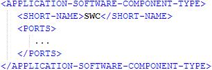 Software Component Types 7 Software Component Types A software component is the atomic software unit of application in AUTOSAR. Software components interact through ports, which are typed interfaces.