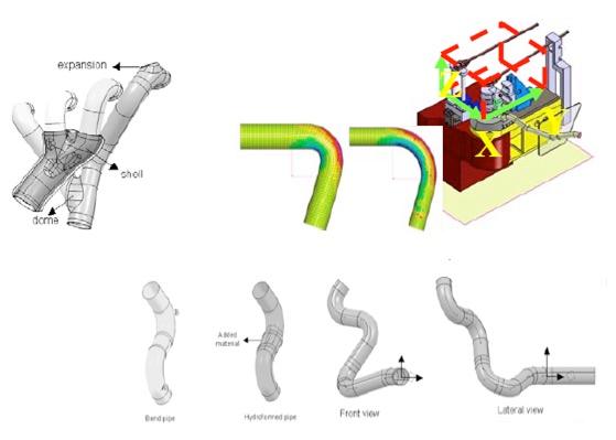 Pipe shape analysis From CAD model and design knowledge: manufacturing constraints definition (bending, hydroforming, cutting, ) Design of the Alternatives Shape reconstruction of aggregated pipes: -