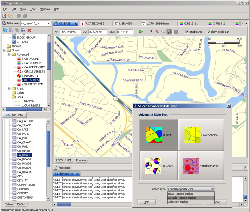 Map Builder Many utility functions Browse your geospatial data Import ESRI shape