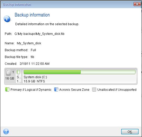 Disk letters may differ when booting from the rescue media. The names will help you find the drive containing your backups, as well as the target (new) drive.