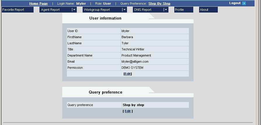 Chapter 2: Using AltiReport To Select Quick or Step-by-Step Preference Select the query preference in a couple of ways: Click here Or click Edit In the dialog box that appears, select the query
