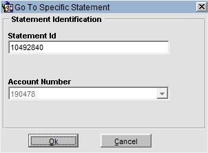 If the Statement ID entered belongs to more than one Account (ie: group bill), the user must select