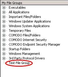 Window Specific Controls - My File Groups Menu Element Element Icon Description Add New Group Enables the administrator to add a New File Group Add New File Enables the administrator to add a single