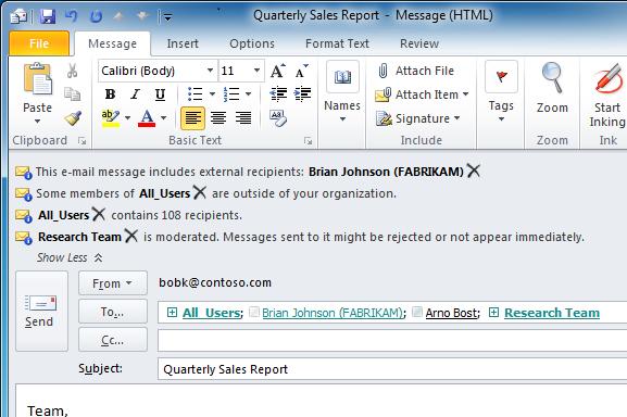 Outlook 2010 features including Conversation view,