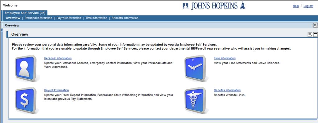 Getting Started SAP at Hopkins supports specific internet browsers. Please verify that you are currently using a supported browser by going here: https://know.it.jhu.