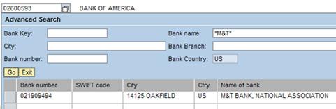 When the result appears, click the Bank number once to return it to the Routing Number field. There may be several results, so you may want to add the City to your search to narrow the results.