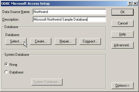 18.1 Configuring Microsoft Access for Use with JDBC 559 you may need to install the sample database by opening Microsoft Access and selecting the Northwind Sample Database from