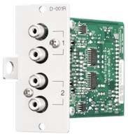 status feedback display for each remote function Dual ports allows independent home runs for up to 8 modules each 24VDC power adapter (optional AD-246) required for each port used May be used in any