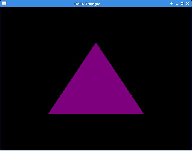 Hello Triangle Getting GL started is a lot of work If you can