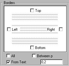 Setting Borders for a Paragraph Setting Borders for a Paragraph 4D Write allows you to define borders for a paragraph.