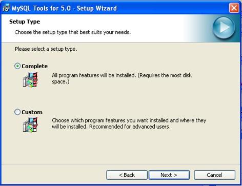5. Choose Complete. 6. Click Install. 7.