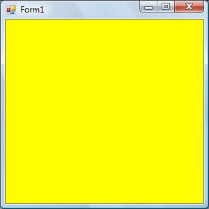 25 Figure 2.4: The form with yellow background Here are some of the common colors and the corresponding RGB codes.
