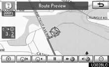 NAVIGATION SYSTEM: ROUTE GUIDANCE Route preference To select route type You can designate the route conditions of the route to the destination. : To indicate the next destination.