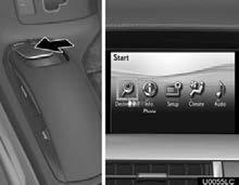 How to use the Remote Touch This navigation system can be operated by the Remote Touch when the POWER < ENGINE START STOP > switch is in ACCESSORY or ON <IGNITION ON> mode.