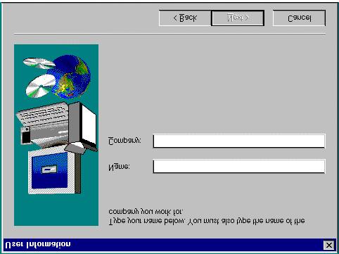 Chapter 7 LANDesk User s Guide In the User Information box, type your name