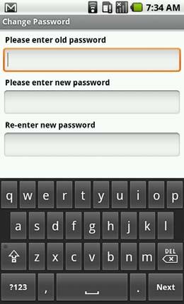 Furthermore, user must type his new password twice correctly in UbiLive Home Edition service.