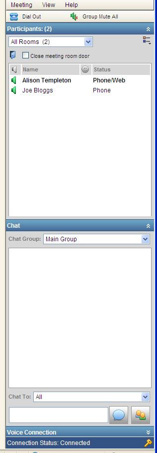 The symbol next to their name in the meeting pane will show you who is talking.
