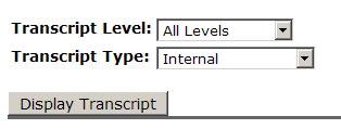 Reviewing Transcripts and Test Scores An advisee s test scores and transcript may be viewed from the Advisee Listing page: or directly from the Advisor Dashboard Channel: Click for transcript Click