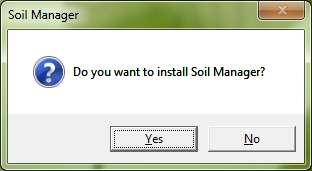 Soil Manager TM Installation 1. Locate the Soil Manager installation file on your local hard disk. 2.