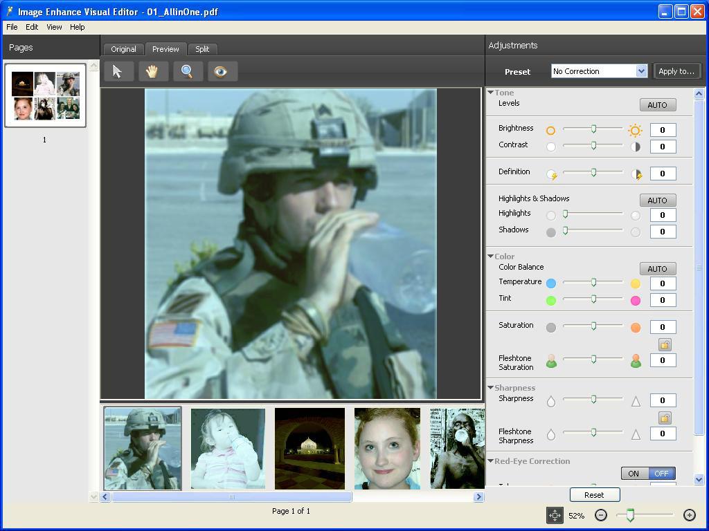 IMAGE ENHANCE VISUAL EDITOR 56 Accessing IEVE Start IEVE from the Actions menu of Command WorkStation.