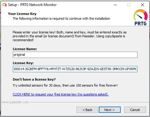 3.1.1. Monitoring Software To monitor the LAN performance, the PRTG monitoring software is downloaded from the www.paessler.