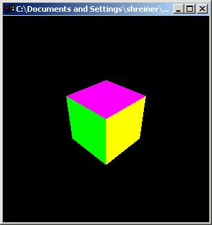An OpenGL Program #include <GL/glut.h> #include "cube.