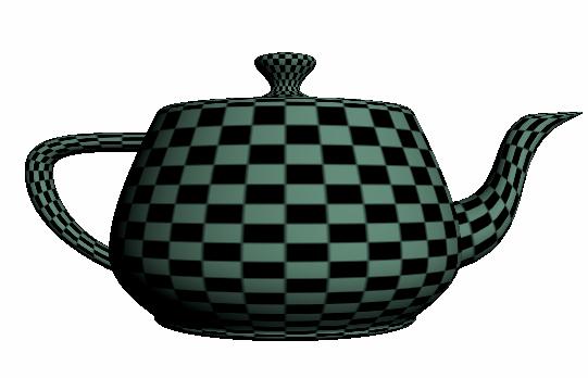 Example: Per Fragment Shading In this example, a diffuse color was computed for each fragment by using the interpolating normals and light vectors ouput by the rasterizer.