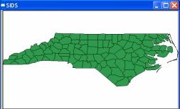 A blank map will appear, showing the counties of North Carolina, as in Figure 3.