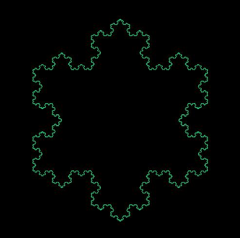 the only way to produce fractal images!) The first example we will construct is the so-called Koch Snowflake.