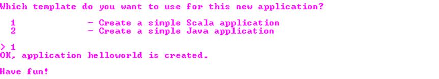 because you want to create a Scala application.