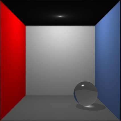 and run in real-time. Figure 6.12: Caustics created by photon mapping and caustics mapping The quality of the caustics produced using this algorithm is the same, if not better than the two other ones.