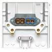 Moulded White 7 Terminal capacity outlet 2 x 10mm² Cable entries in bottom edge Manufactured to BS 5733 45 Amp Cooker Outlet 879 979 Flex outlet plate, bottom entry 10 100 879 879 (internal view) 45