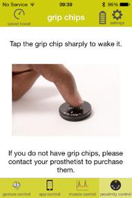 For grip chip compatible devices, you will be prompted to
