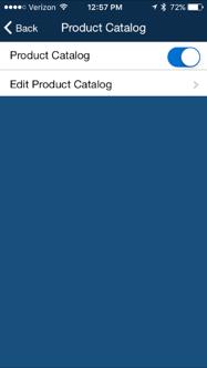 QUICK REFERENCE GUIDE iphone CHASE MOBILE CHECKOUT U.S. 9 MANAGE YOUR PRODUCT CATALOG Users can create a catalog of products to be stored on their iphone.