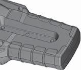 portion of the battery cover. d. Orientate the batteries as shown in the battery compartment housing and insert batteries. e. Replace the battery compartment cover and screws.