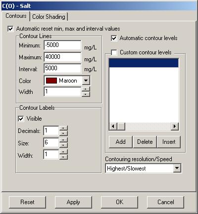 Color Shading tab The following dialog will load: Use Color Shading