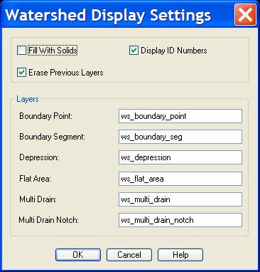 Right click on Watershed and select Calculate Watershed. Accept the default settings and pick OK. 4.
