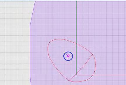 8.5 Rotate shape 1. Select Rotate shape tool. 2. <Left mouse click> on the grid to place the rotation centre.