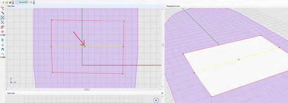 8.7 To add height dimension 1. Create a line through the middle of the shape using the New surface section tool. 2.