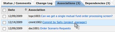 You will now see the commit that you just made. Click the link next to the commit id, to see the commit detail.