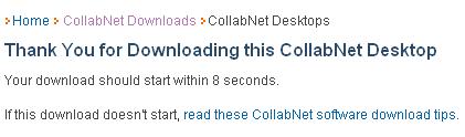 2a. In a browser, open the Get It page for the CollabNet Windows Desktop.
