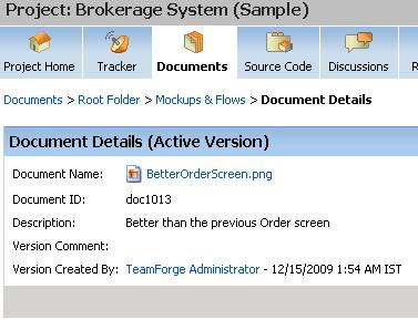 4f. Observe that the document is also available in the web version of TeamForge. Thank you for reading the evaluation guide for CollabNet TeamForge 5.3.