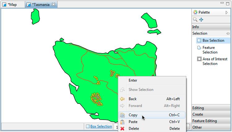 5. Select Edit->Copy from Edit menu. These lakes will be placed onto the clipboard. 6.