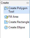 6. Select the Create Polygon Tool. 7. Enable snapping by pressing CTRL+SHIFT+S until Snap to features in current layer is displayed in a dialog.
