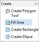 13Fill Tool The Fill tool fills spaces that are not occupied by existing features.